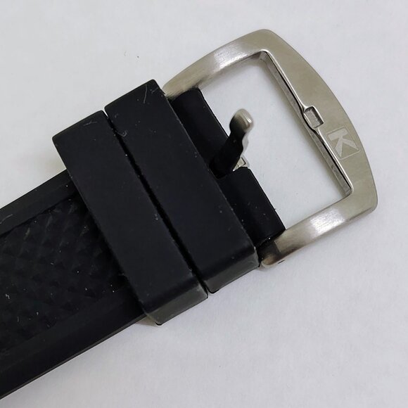 Kienzle Poseidon 1822 Date 53mm Case Rubber Band Quartz Men's German Wristwatch - Picture 8 of 9